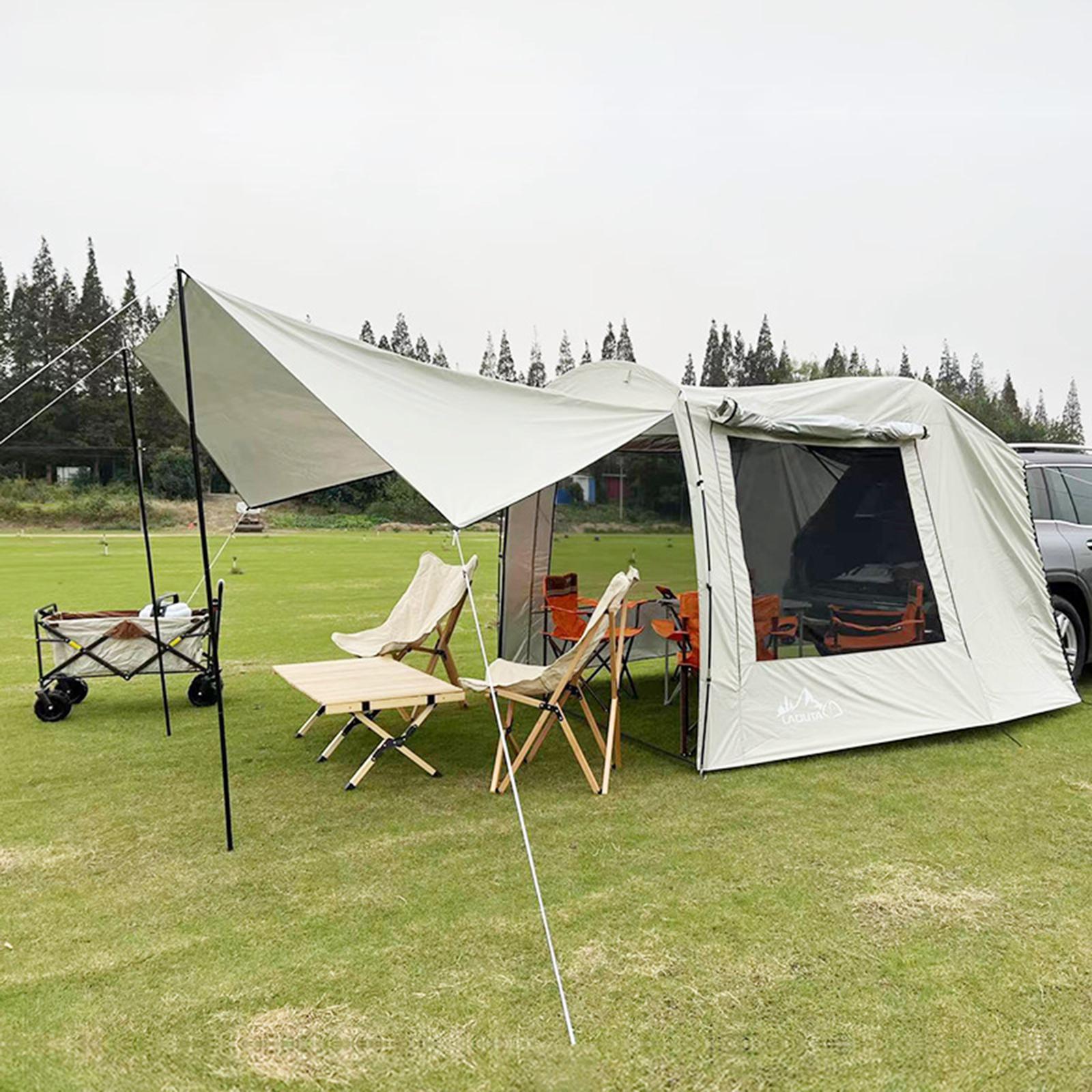 Cheap Goat Tents Car Rear Tent Extension Waterproof Camping Shelter Canopy SUV Trunk Tent Car Shade Awning for Outdoor Travel Barbecue Picnic   